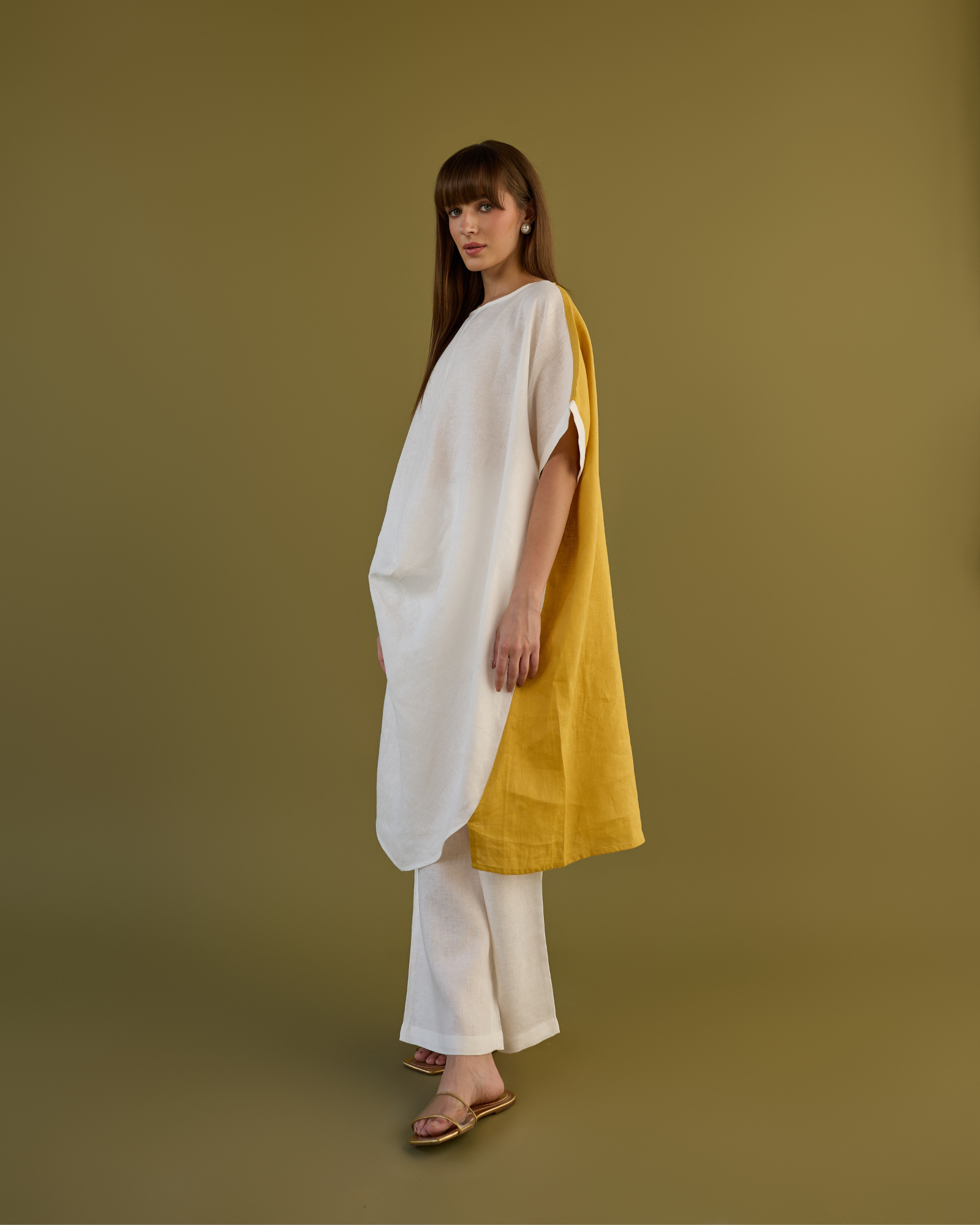 Ochre Cowl Set
