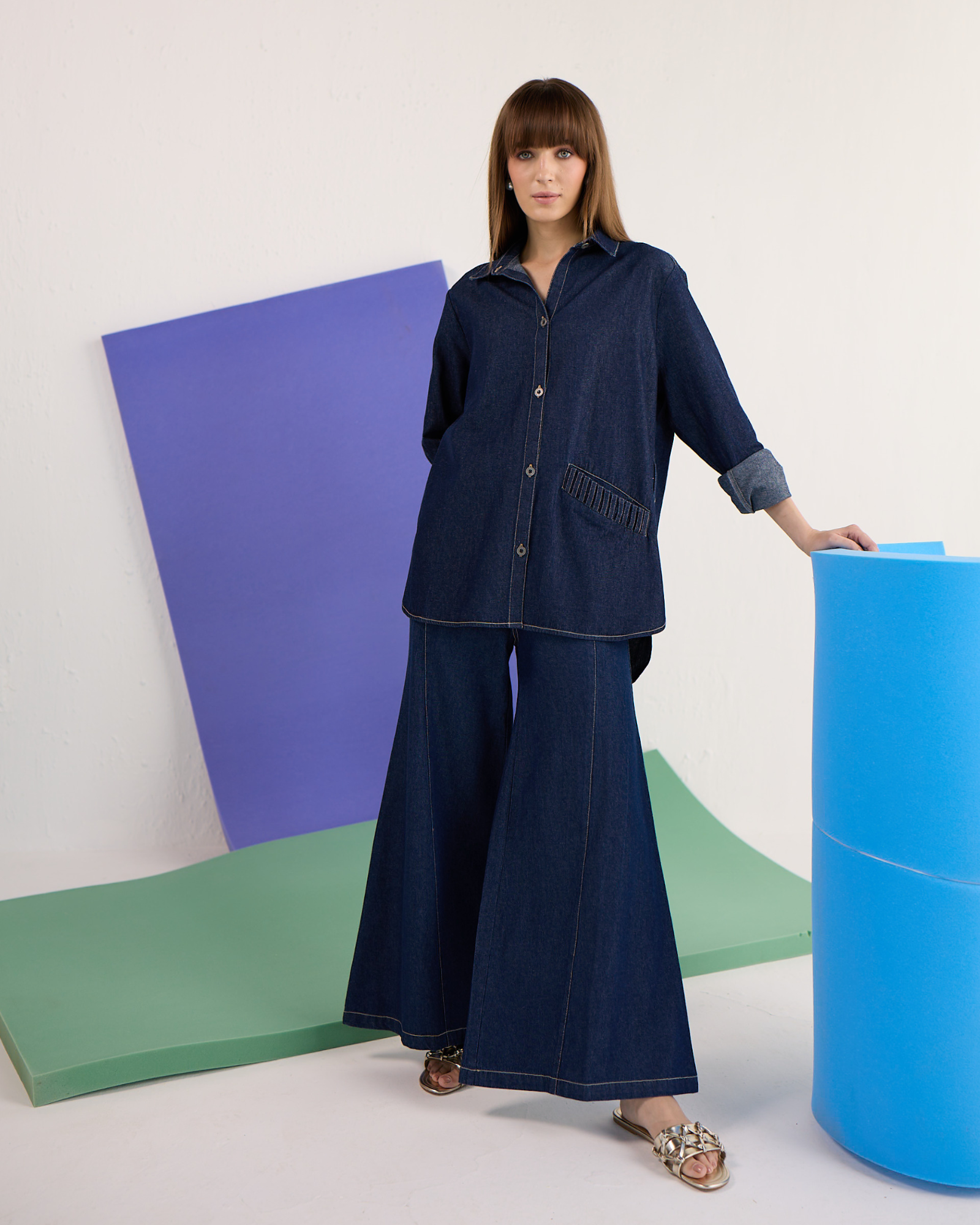 Loop Shirt Set (Aur Jeans)
