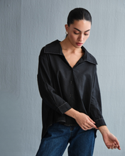 Kha Overlap Shirt - Noir