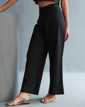 Classic Linen Pants - Noir