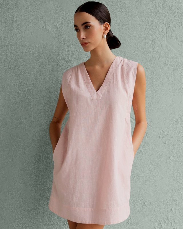 Aur Shift Dress - Blush