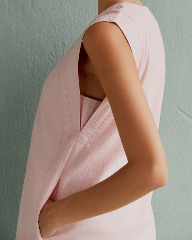 Aur Shift Dress - Blush