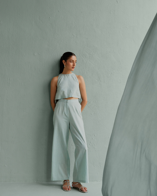 Classic Linen Pants - Sage
