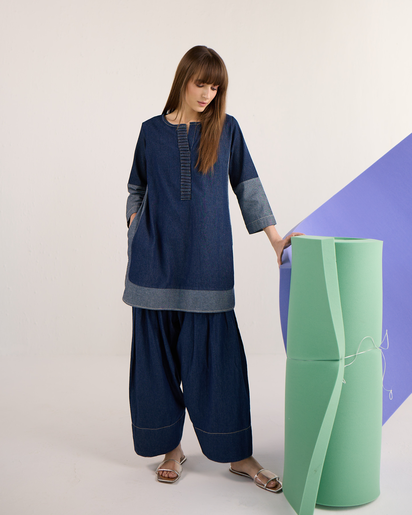Denim Farshi Set
